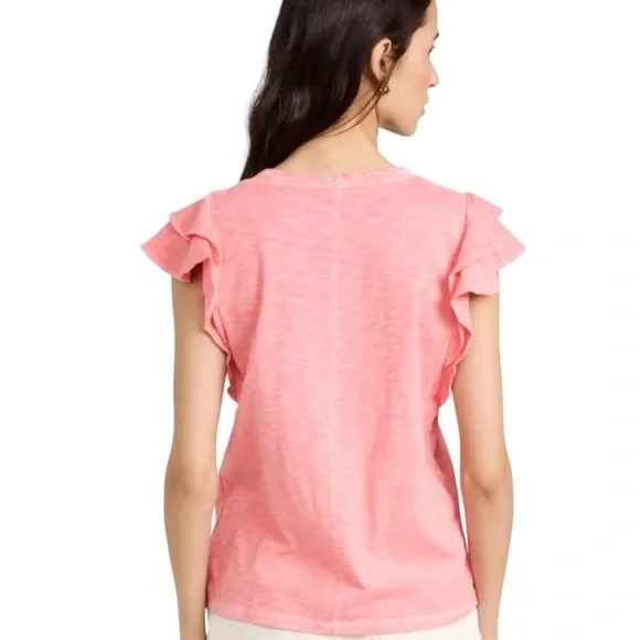 VERONICA BEARD AKEELA PEONY TEE SHIRT SIZE LARGE